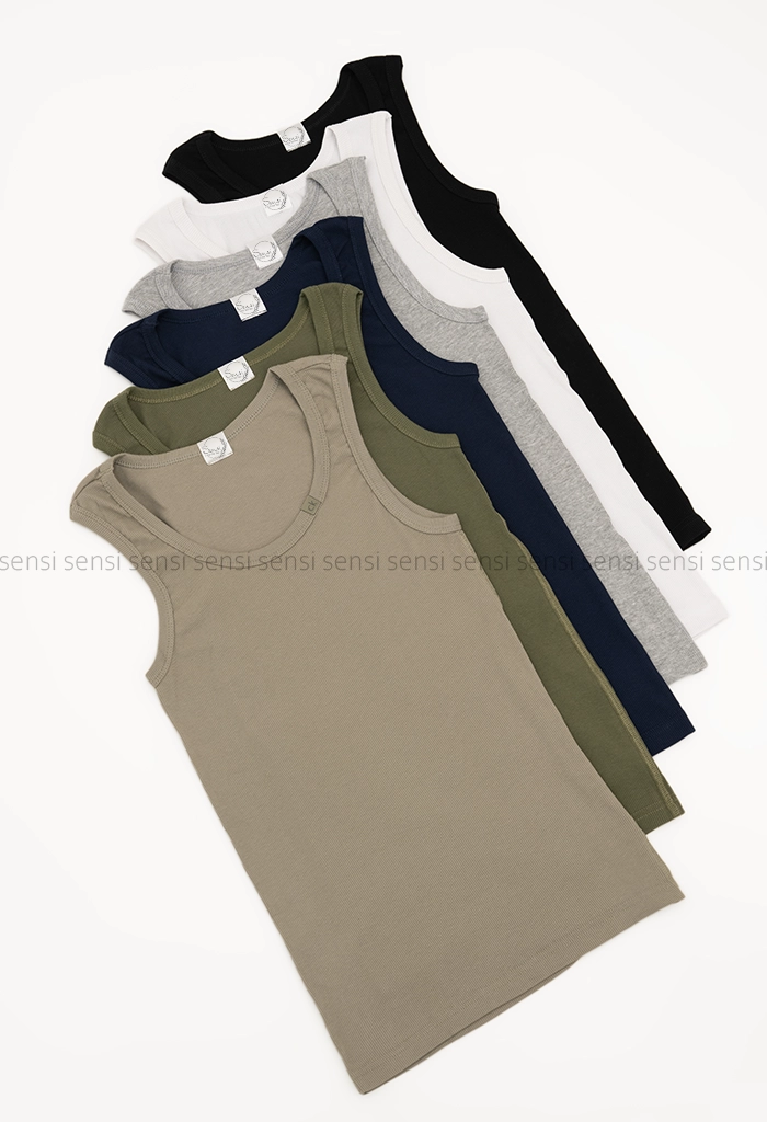 تنگ تاپ مردانه کبریتی کشی کد20000078